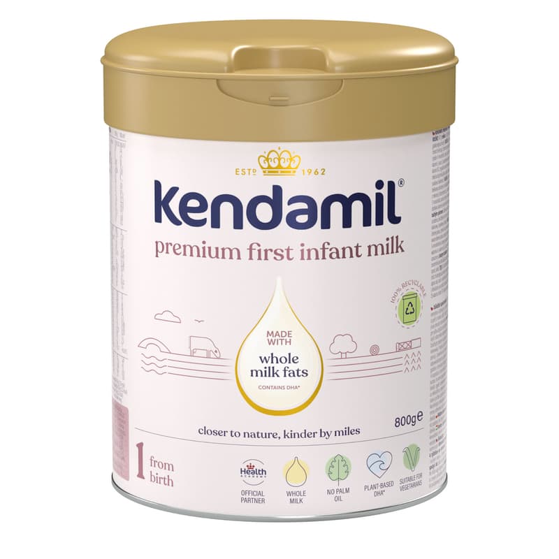 Kendamil PREMIUM 1 tehéntej alapú anyatej-helyettesítő tápszer újszülött kortól