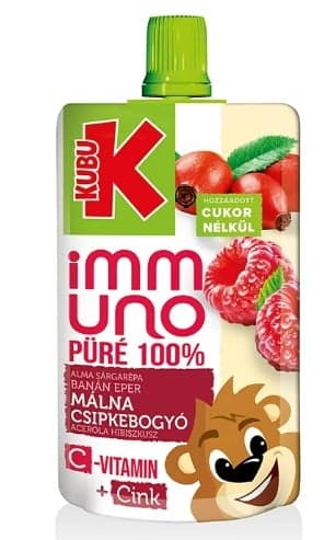 Kubu Immuno Püré málna-csipkebogyó