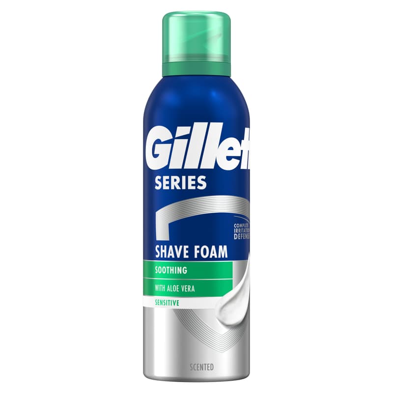 Gillette Series Nyugtató Hatású Borotvahab Aloe Verával, 2x200 ml