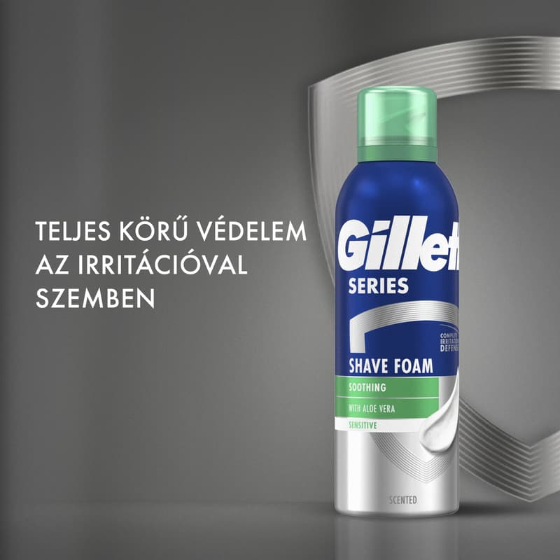 Gillette Series Nyugtató Hatású Borotvahab Aloe Verával, 2x200 ml