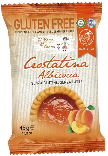Il Pane Gluténmentes, sárgabarack linzerkosárka