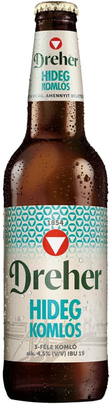 Dreher Hidegkomlós üveges világos sör 4,5%