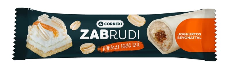 Cornexi Rákóczi túrós ízű Zabrudi Sárgabarackos töltelékkel töltött zabrúd joghurtos bevonattal