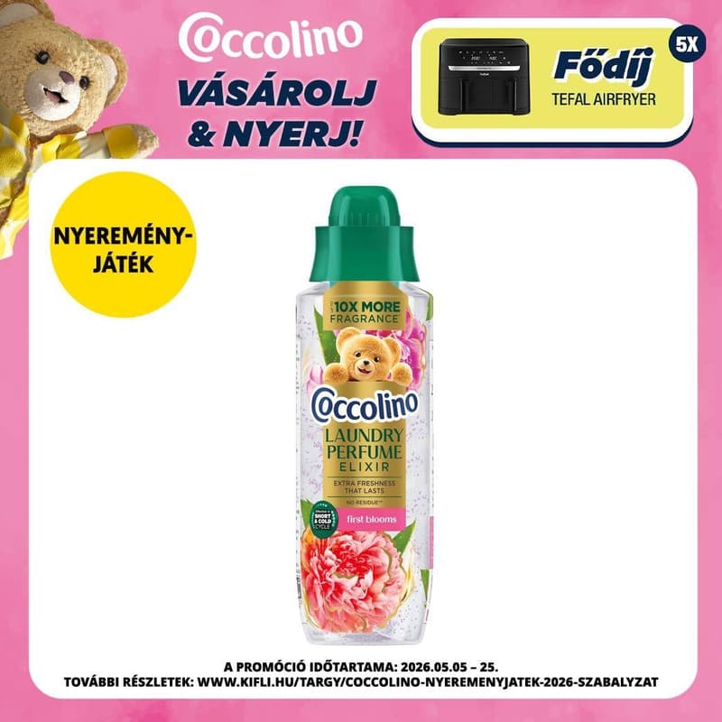 Coccolino First Blooms illatfokozó mosóparfüm, 460ml