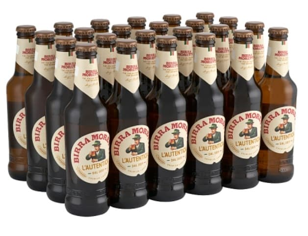Birra Moretti világos sör 4,6%, 24 üveg