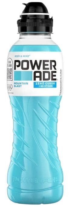 Powerade Mountain Blast zéró cukor vegyes bogyósgyümölcs ízű energiamentes ital