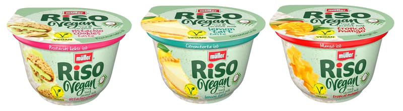 Müller Riso Vegán, többféle ízben