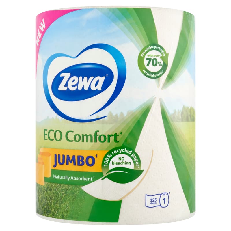Zewa Jumbo Eco Comfort 2ply household tissue 1 roll 325 sheet