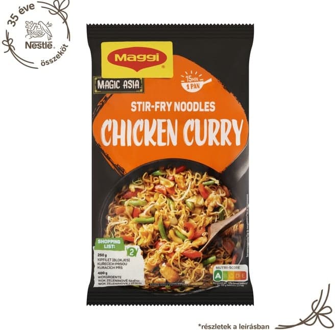 Maggi Currys csirke ízű pirított tészta