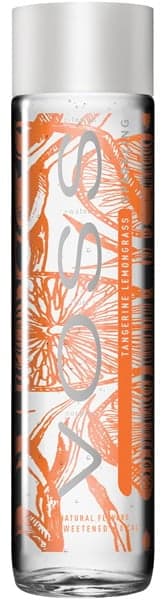 VOSS Tangerine and Lemongrass flavoured sparkling water - glass bottle 375 ml