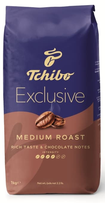 Tchibo Exclusive Medium Roast szemes pörkölt kávé