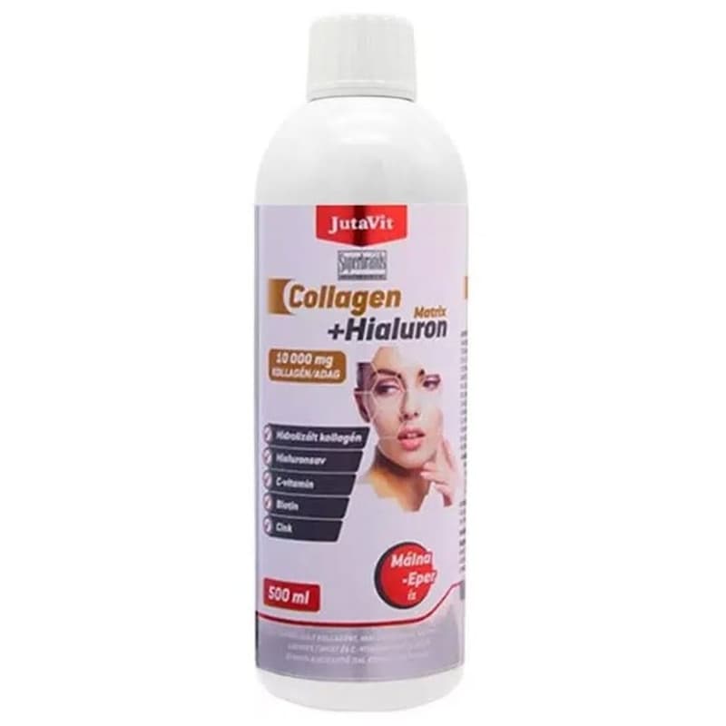 JutaVit Collagen+Hialuron Matrix ital málna eper 500ml