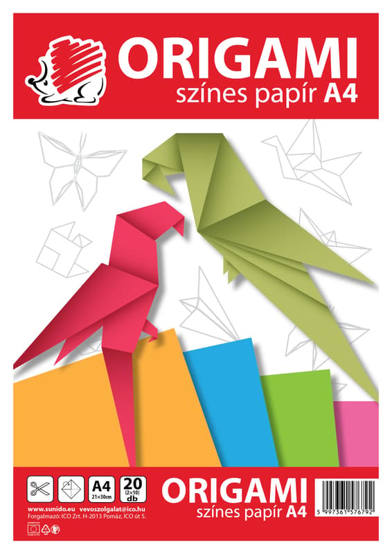 Süni Origami Lapok A/4 20Lap