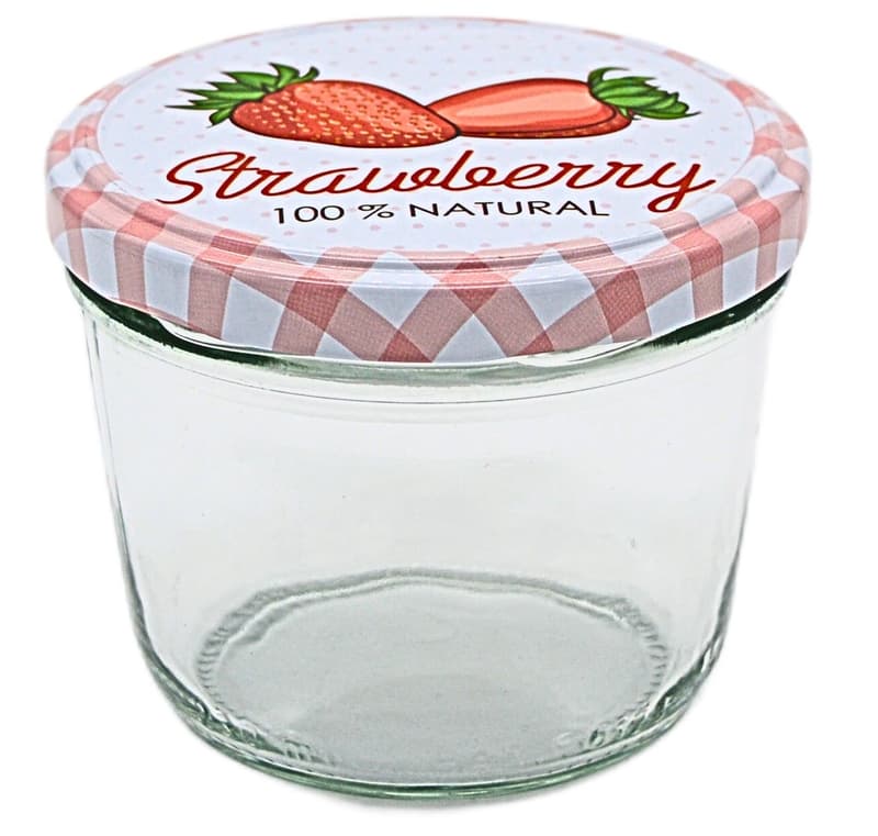 Konzervüveg 230 ml TO82 epres fedéllel