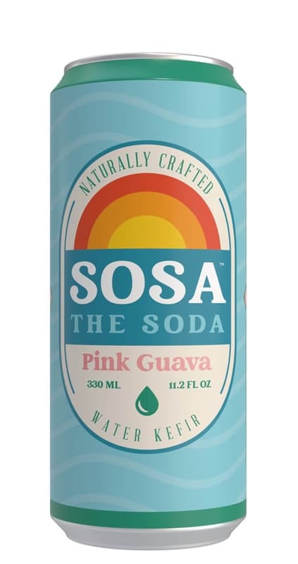 Sosa the Soda Water Kefir Pink Guava