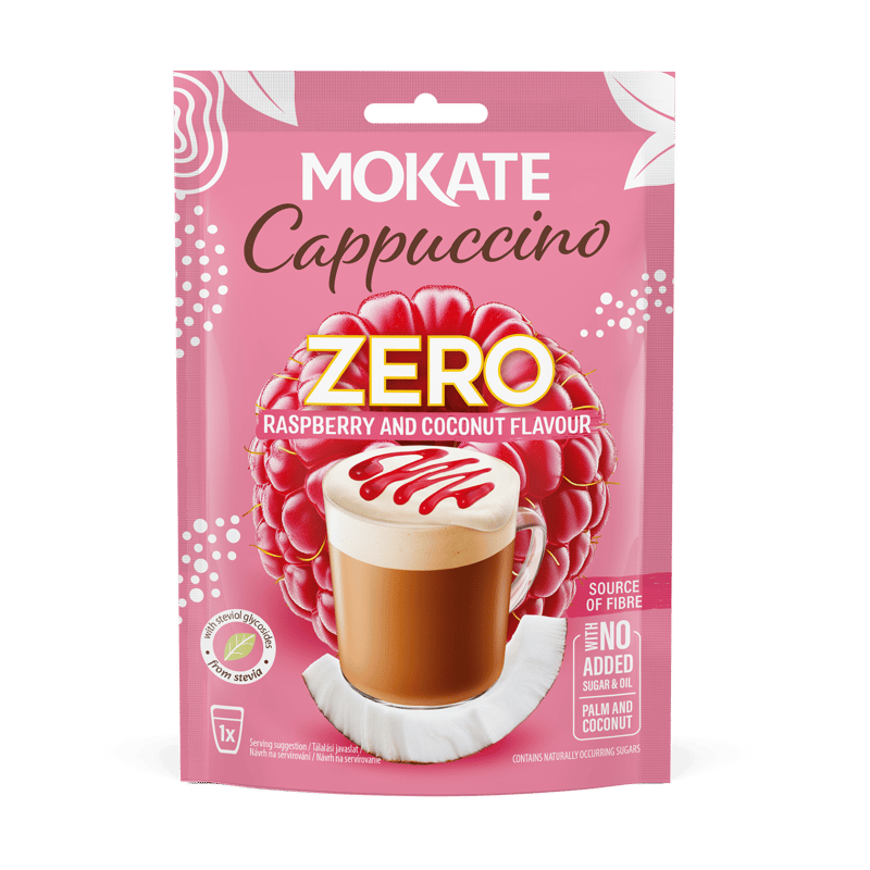 Mokate Zero Cappuccino Raspberry-coconut