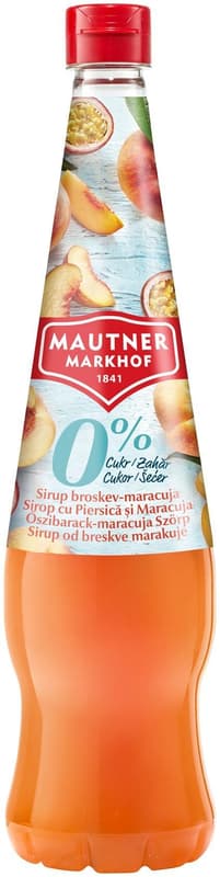 Mautner Markhof Apricot- Passion fruit syrup with 0% added sugar