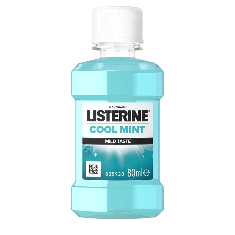 Listerine Cool Mint Mild Taste szájvíz, utazó kiszerelés