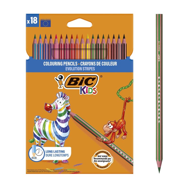 Bic Evolution Stripes Színes Ceruza