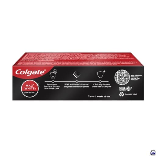 Colgate Max White Charcoal fogkrém utazó kiszerelés