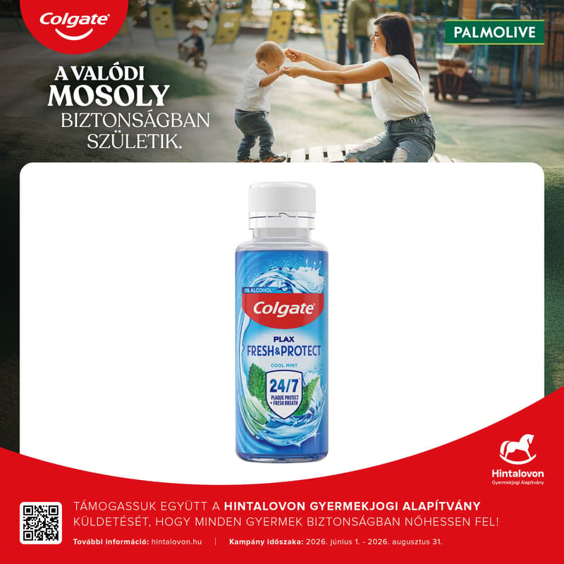Colgate Cool Mint szájvíz utazó kiszerelés