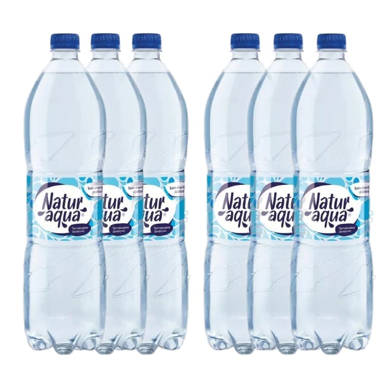 NaturAqua szén-dioxiddal dúsított természetes ásványvíz multipack (6x1,5l)