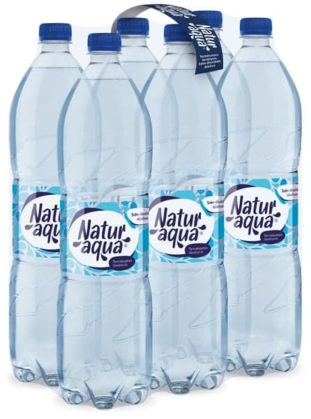 NaturAqua szén-dioxiddal dúsított természetes ásványvíz multipack (6x1,5l)