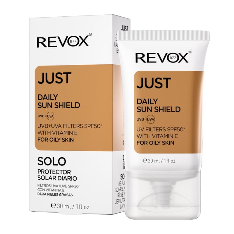 Revox B77 Just Daily Sun Shield Fényvédő zsíros bőrre SPF50+ 30ml
