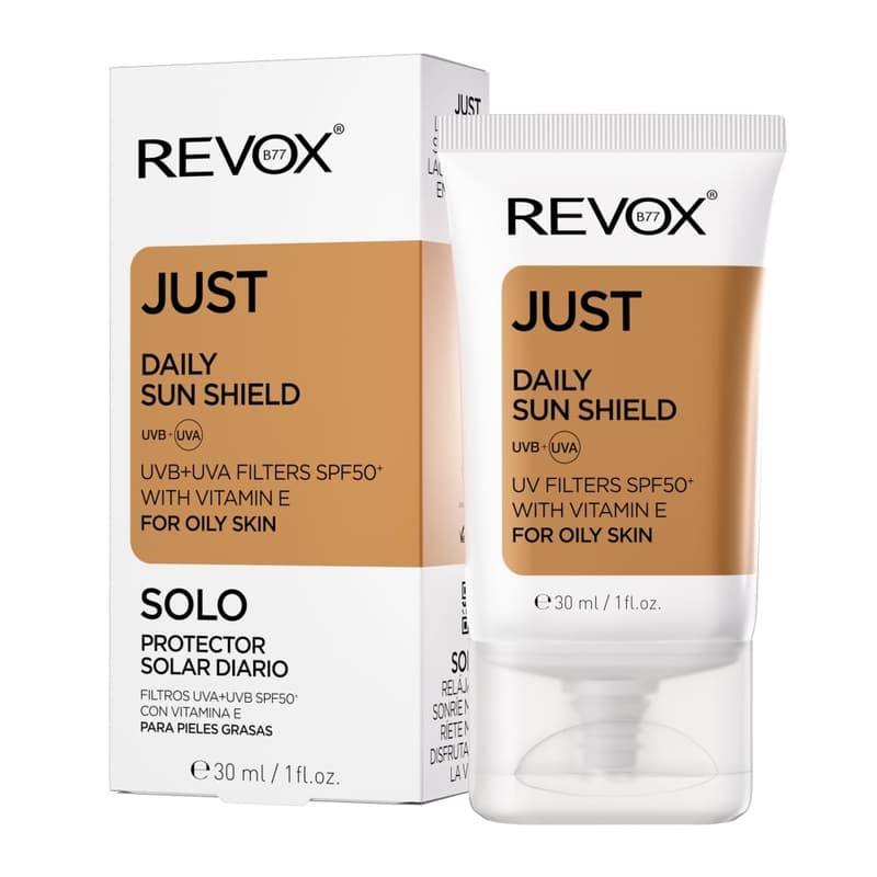 Revox B77 Just Daily Sun Shield Fényvédő zsíros bőrre SPF50+ 30ml