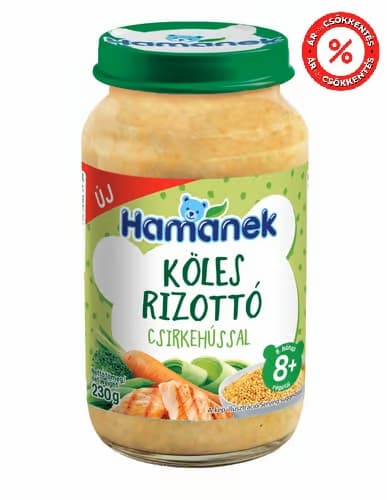 Hamánek Köles rizottó csirkehússal 8 hónapos kortól