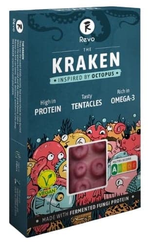 Revo Foods 3D nyomtatott polip stílusú Kraken