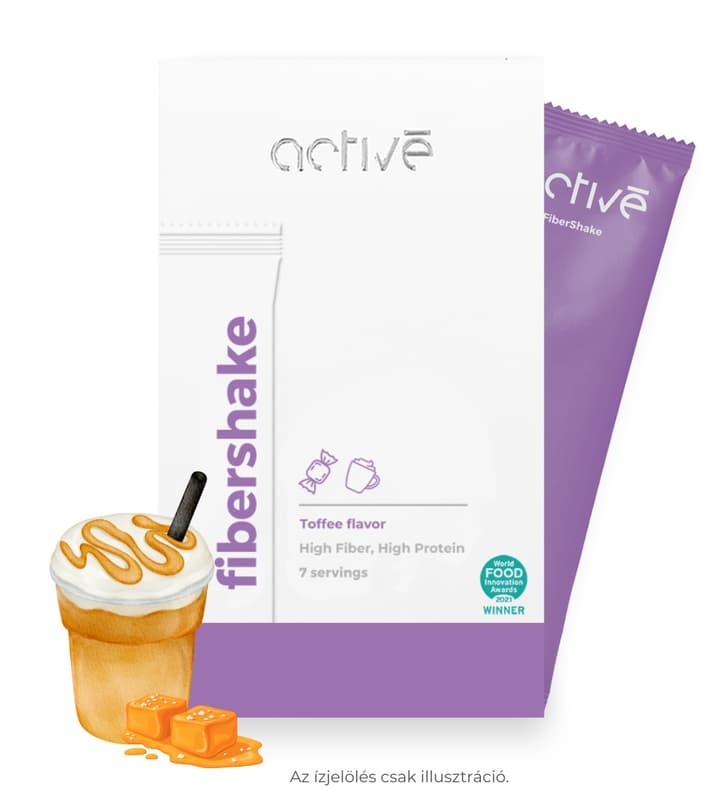 activé FiberShake Toffee Flavored High Protein Shake Powder with Fiber, Sugar and Sweeteners