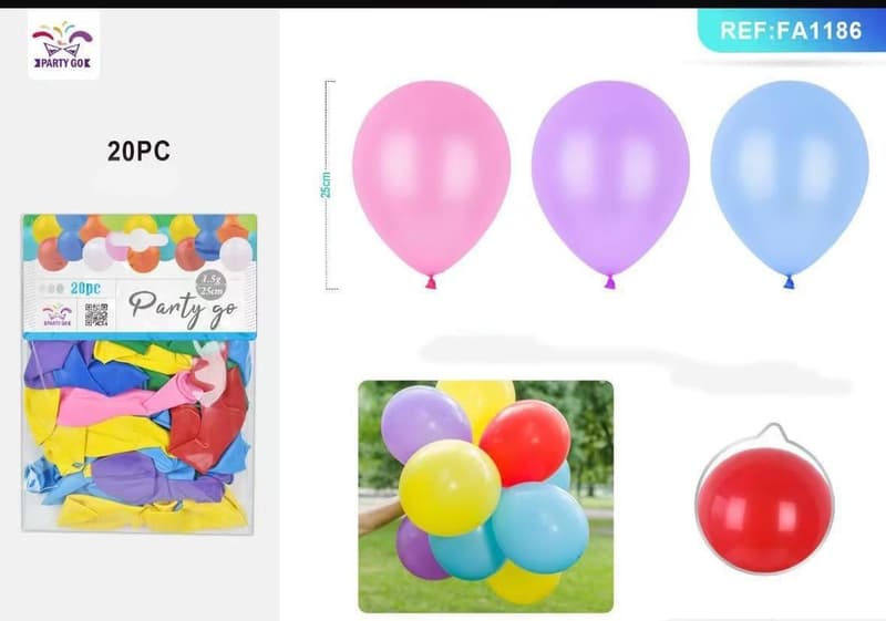 Színes lufi 25 cm