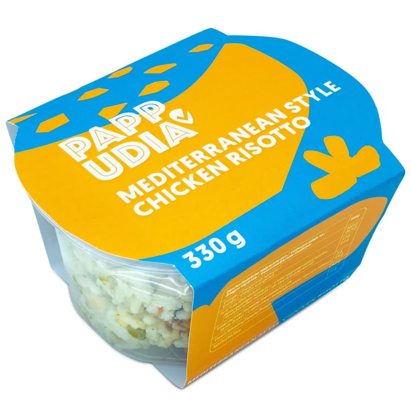 Pappudia Mediterrán stílusú csirkés rizottó