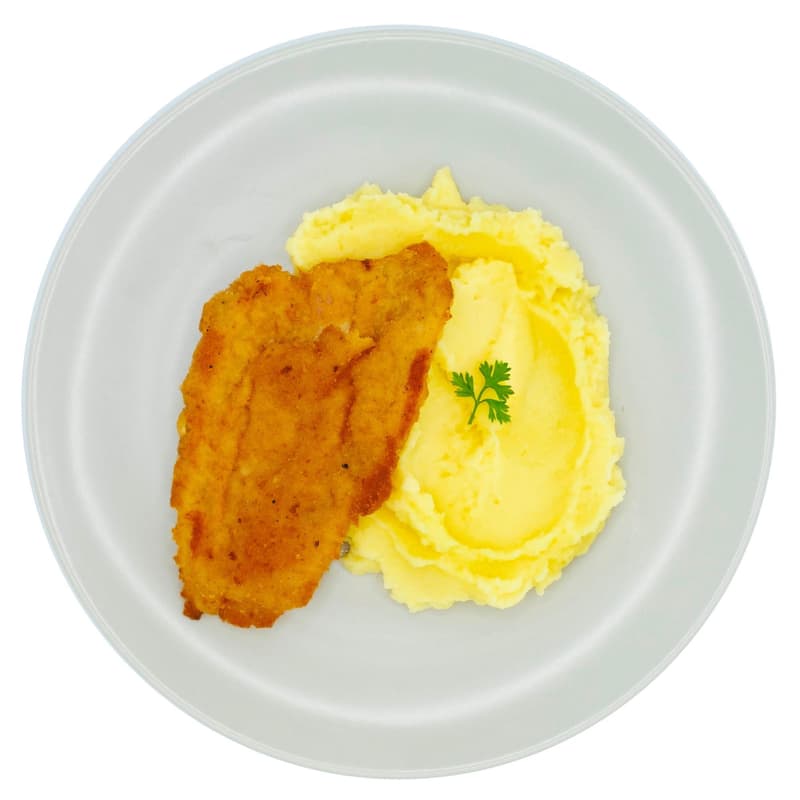 Pappudia Rántott csirkemell krumplipürével