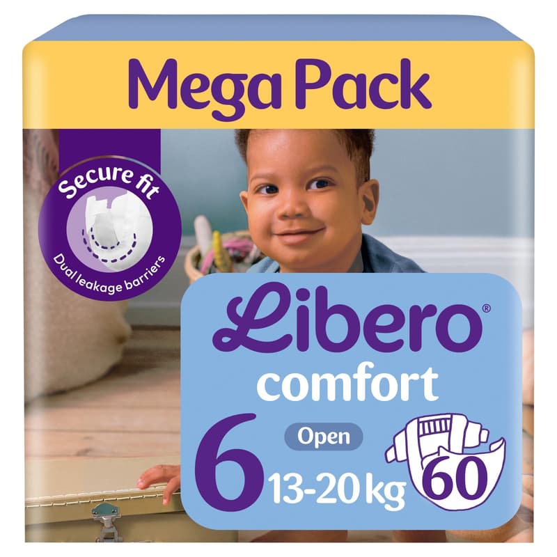 Libero Comfort 6 MEGA PACK nadrágpelenka 13-20 kg (6-os méret)
