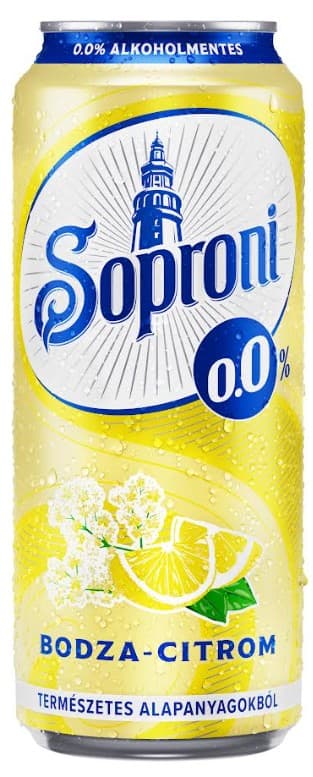 Soproni Radler bodza-citromos alkoholmentes sörital 0,5 l