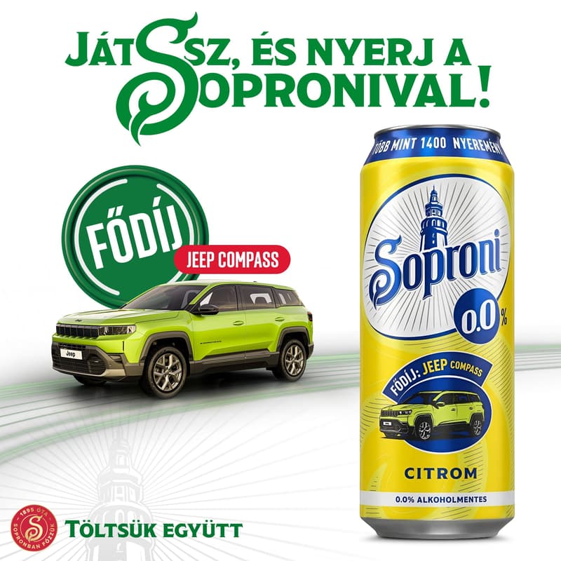 Soproni Radler lemon non-alcoholic beer