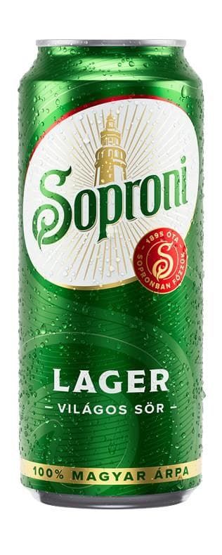 Soproni Lager világos sör 4,5%