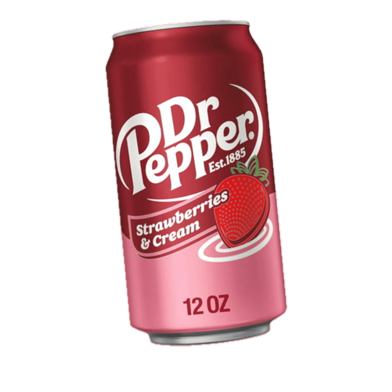 Dr. Pepper Strawberries and Cream eperkrém ízű szénsavas üdítőital