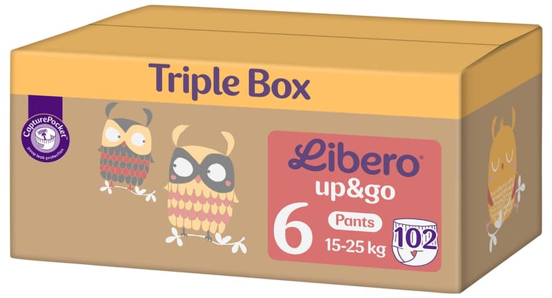 Libero Up&Go 6 TRIPLE BOX pant diaper 15-25 kg (size 6)