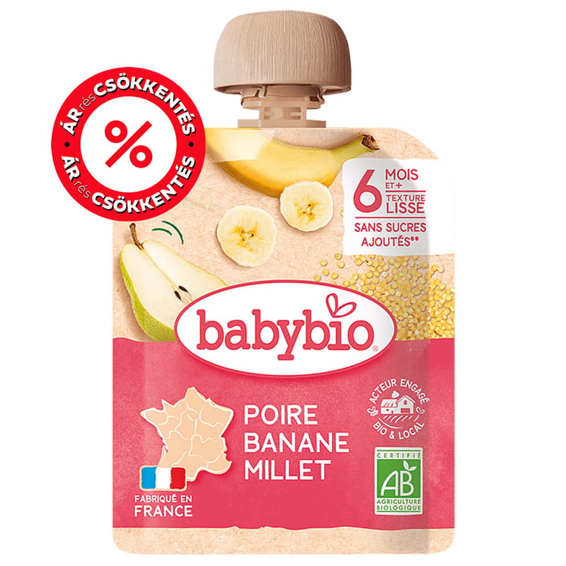 BabyBio Körte banán kölessel 6 hónapos kortól
