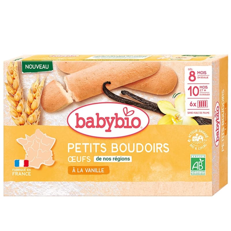 BabyBio Vaníliás fogzós babapiskóta 8 hónapos kortól