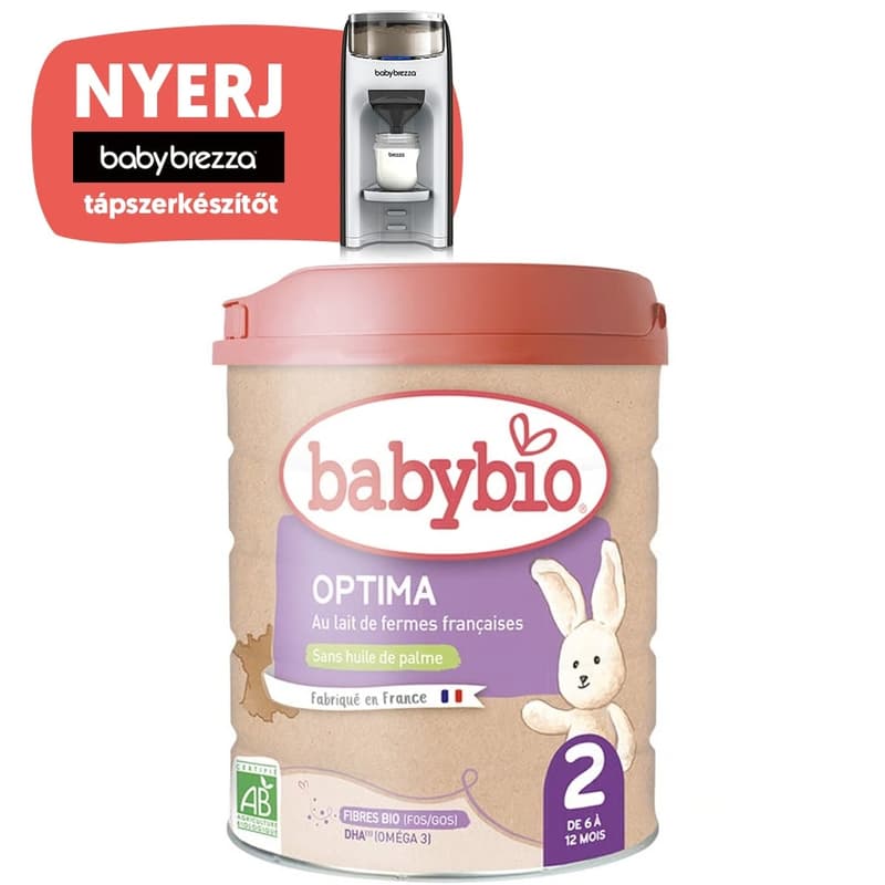 BabyBio Optima 2 Tehéntej alapú anyatej-kiegészítő tápszer 6 hónapos kortól