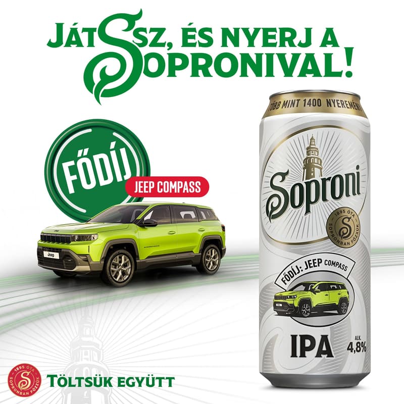 Soproni Óvatos Duhaj IPA szűretlen felsőerjesztésű sörkülönlegesség 4,8% 0,5 l