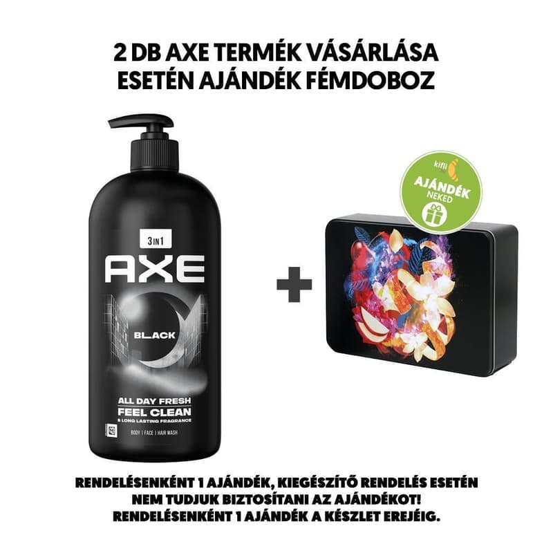 AXE Black tusfürdő, 900 ml