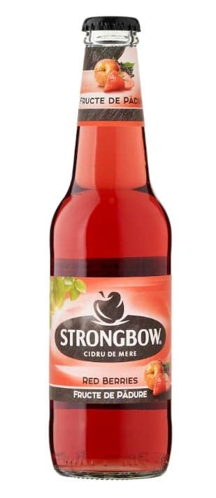 Strongbow Red Berries piros gyümölcs ízű cider 4,5% 330 ml üveg