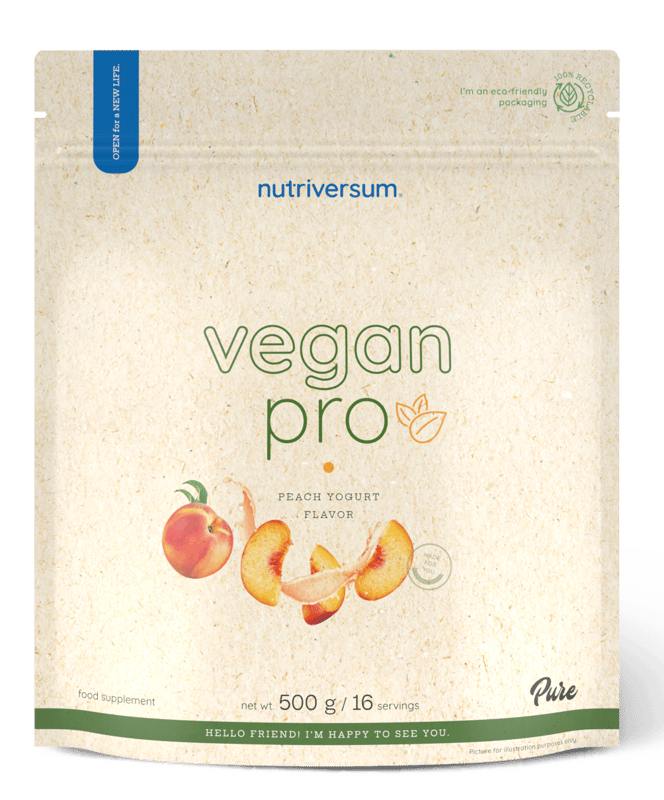 Nutriversum Vegan Pro Protein Powder Peach-Yoghurt