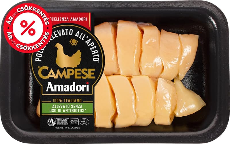 Amadori Campese- csirkemell érmék, szabad tartású