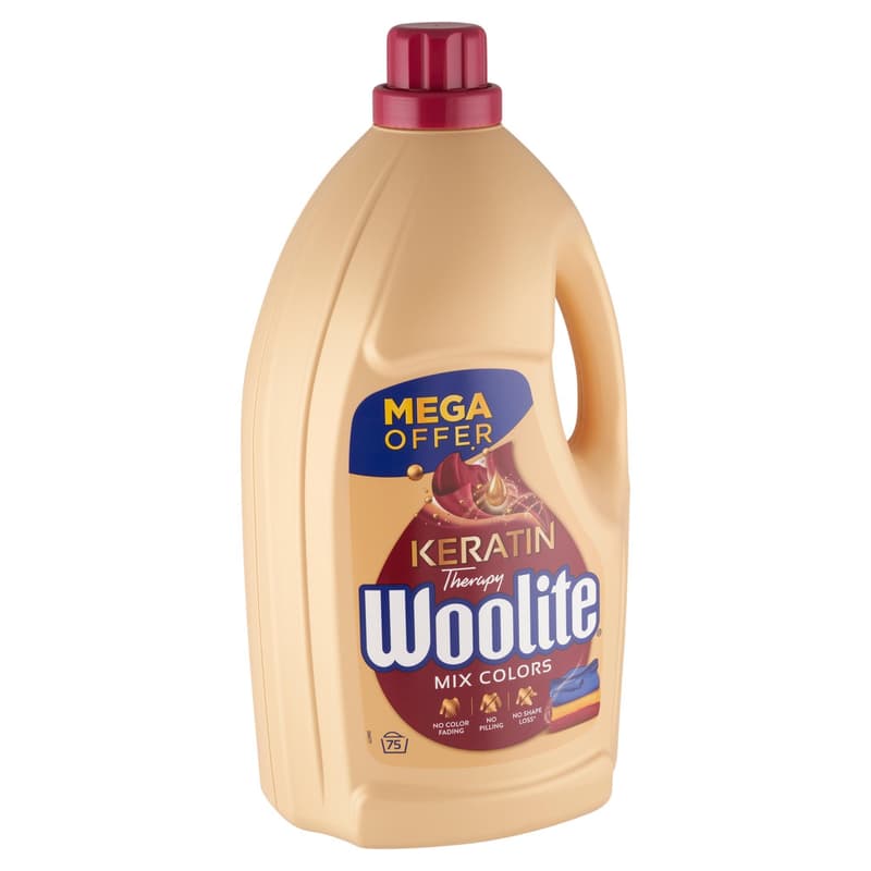 Woolite Keratin Therapy Color Washing Detergent, 4,5 l (75 washloads)
